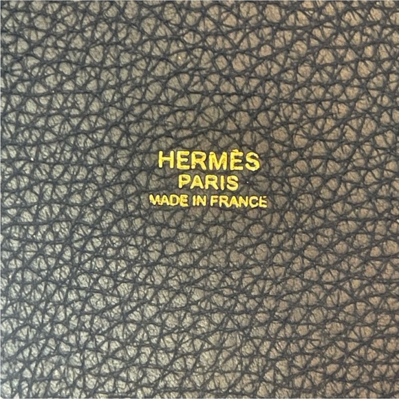 HERMES Bleu Nuit Clemence Picotin 18 Gold Hardware - Picture 5 of 12